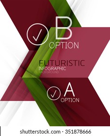 Farbgeometrische Formen mit optionalen Elementen abstrakter Hintergrund. Vektorgrafik