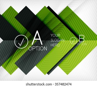 Farbgeometrische Formen mit optionalen Elementen abstrakter Hintergrund. Vektorgrafik