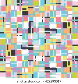 Color geometric shapes square pattern background. geometric shapes concept. seamless pattern