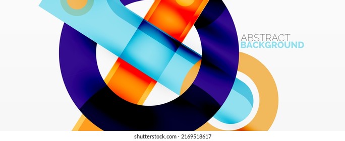 Color geometric stripes, lines abstract background. Minimal geometric template for wallpaper, banner, presentation
