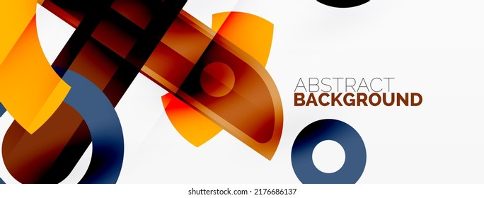 Color geometric stripes, lines abstract background. Minimal geometric template for wallpaper, banner, presentation