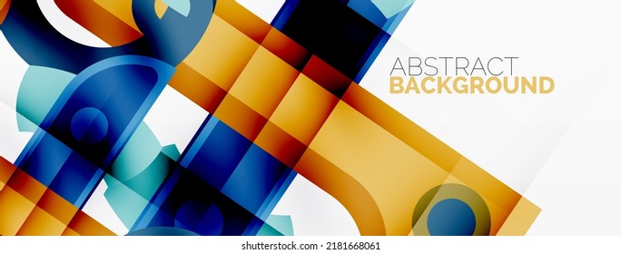 Bandas geométricas de color, líneas de fondo abstracto. Plantilla geométrica mínima para papel de pared, pancarta, presentación