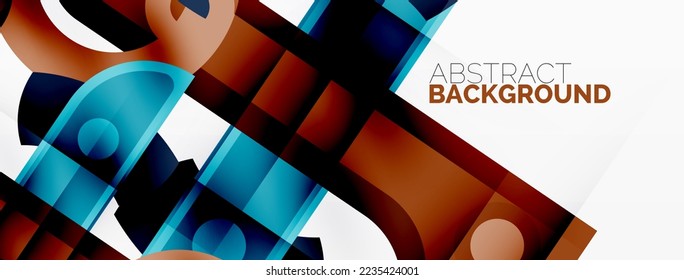 Color geometric stripes, lines abstract background. Minimal geometric template for wallpaper, banner, presentation