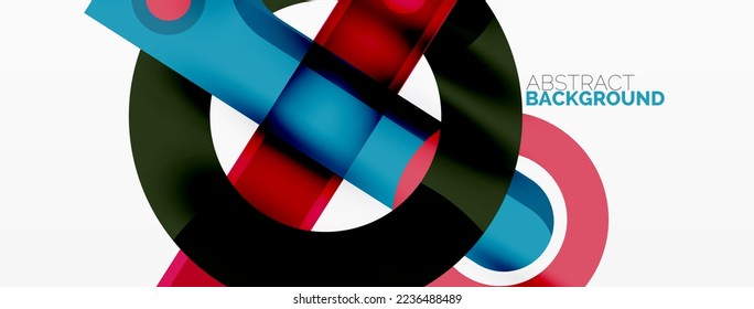 Bandas geométricas de color, líneas de fondo abstracto. Plantilla geométrica mínima para papel de pared, pancarta, presentación