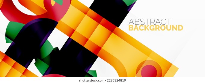 Color geometric stripes, lines abstract background. Minimal geometric template for wallpaper, banner, presentation