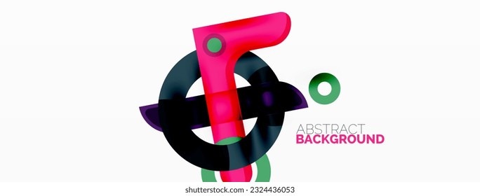 Color geometric stripes, lines abstract background. Minimal geometric template for wallpaper, banner, presentation
