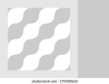 Color geometric wave design, vector background.