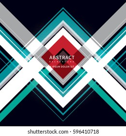 Color  Geometry intersection background using various shapes
