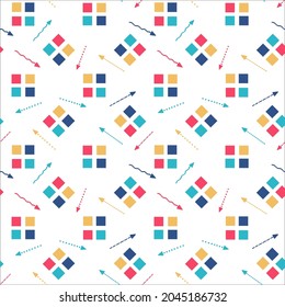 Color geometry pattern in doodle technique for design. 