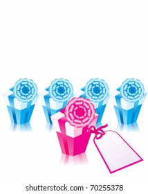 color gift boxes with special one