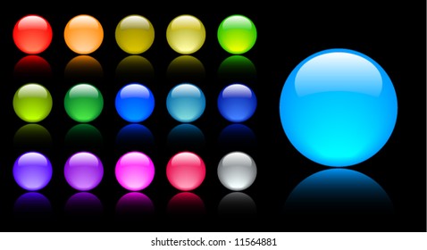 color glass balls