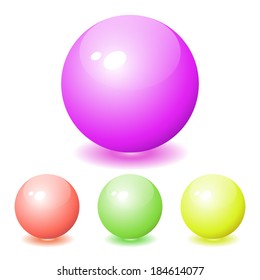 Color glass spheres