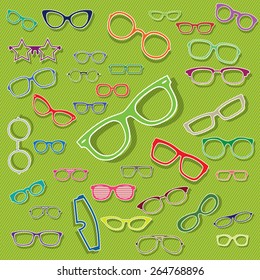 color glasses icons