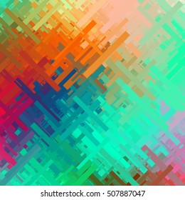 Color glitch background, distortion effect, abstract texture, random diagonal lines for design concepts, posters, wallpapers, presentations and prints. Vector illustration.