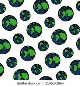 color global earth planet map background