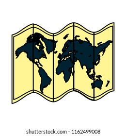 color global geography map object information