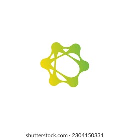color globe tech logo design