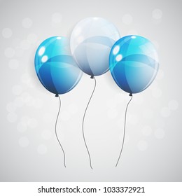 Color Glossy Balloons Background Vector Illustration eps10