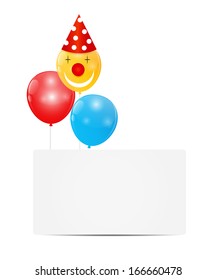 Color Glossy Balloons Background Vector Illustration