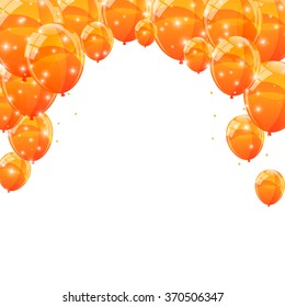 Color Glossy Balloons Background Vector Illustration EPS10
