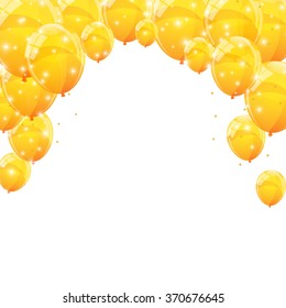 Color Glossy Balloons Background Vector Illustration EPS10