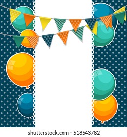 Color Glossy Balloons Background Vector Illustration eps10