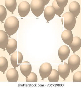 Color Glossy Balloons Background Vector Illustration EPS10