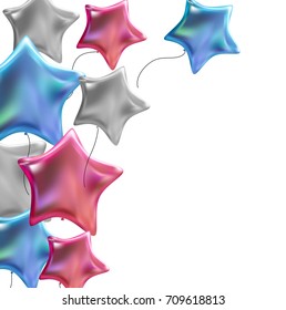 Color Glossy Balloons Background Vector Illustration eps10