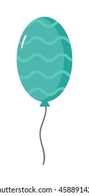 Color glossy balloons mega set vector illustration