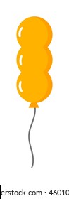Color glossy balloons mega set vector illustration