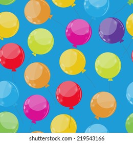 Globos brillantes del color Seamles Patrón de fondo Ilustración vectorial EPS10 