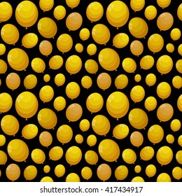 Color Glossy Balloons Seamles Pattern Background Vector Illustration EPS10