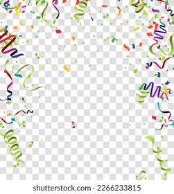 Color Glossy Happy Birthday Balloons Banner Vector Illustration of Colorful 
