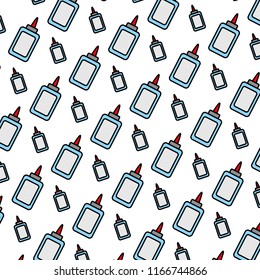color glue bottle school utensil background