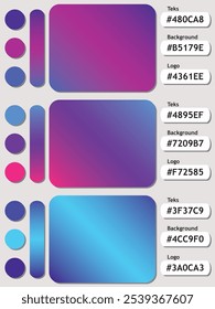 Combinación de gradación de color para el fondo