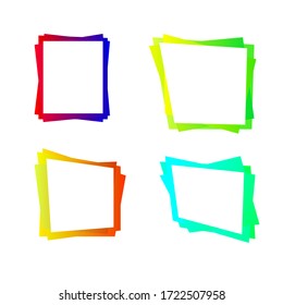 diseño vectorial de cuadro de gradación de color
