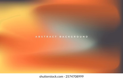 Color gradient abstract background. Orange, yellow and gray gradation vector texture. Autumn colors blur abstract background. Vector illustration