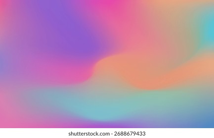 Color gradient abstract background. Vector pink yellow grain gradation noise blur texture. Vector Illustration