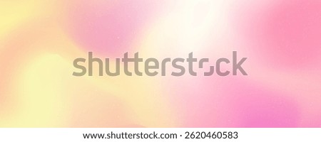 Color gradient abstract background. Vector pink yellow grain gradation noise blur texture.