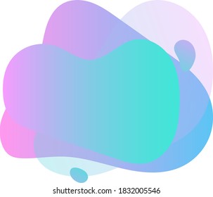color gradient. Abstract blur free form shapes 