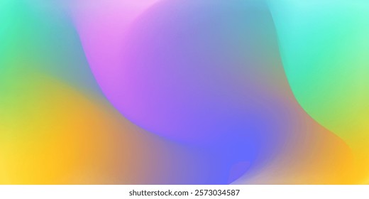 Color gradient background, abstract colorful gradation texture, Blurred light fuzz colorful gradient background. Vector soft horizontal backdrop