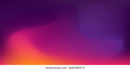 Farbverlauf-Hintergrund, abstrakte orangefarbene Kornabstufung Textur, Vektor violettes Rauschen Textur unscharfer abstrakter Hintergrund