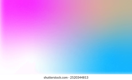 Fondo de degradado de color. Abstractas mezcla de color rosa, amarillo y azul. Textura granulada.