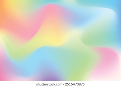 Fondo de degradado de color. Fondo de gradiente colorido de fuzz de luz borrosa. Vector suave telón de fondo Horizontal