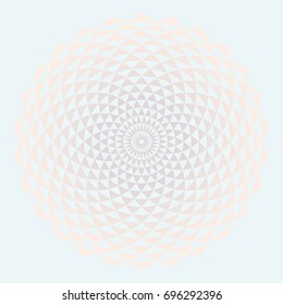 Color gradient background. Circular Fractal Geometric Design Template. Digital flower. Template for prints, covers, flyers, posters, placards and banner designs. Vector illustration. 