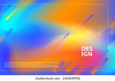 Color gradient background design. Abstract geometric background with liquid shapes. Cool background design for posters