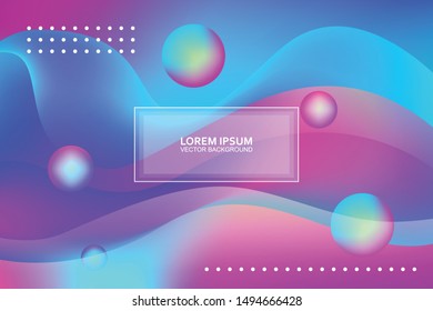 Color gradient background design. Abstract geometric background with liquid shapes. Cool background design for posters. Eps10 vector illustration.