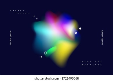 Diseño de fondo de degradado de color. Fondo geométrico abstracto con formas líquidas. Diseño de fondo frío para carteles. Ilustración vectorial Eps10.