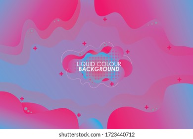 Diseño de fondo de degradado de color. Fondo geométrico abstracto con formas líquidas. Diseño de fondo frío para carteles. Ilustración vectorial Eps10.