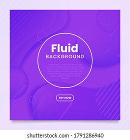 Color Gradient Background Design . Abstract Geometric Poster with Liquid Shapes